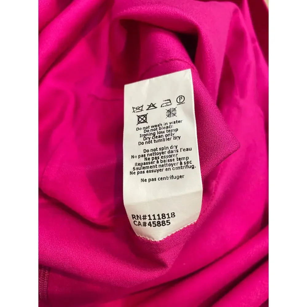 Michael Kors Size 4 Pink Silk Fit & Flare Dress Made in Italy